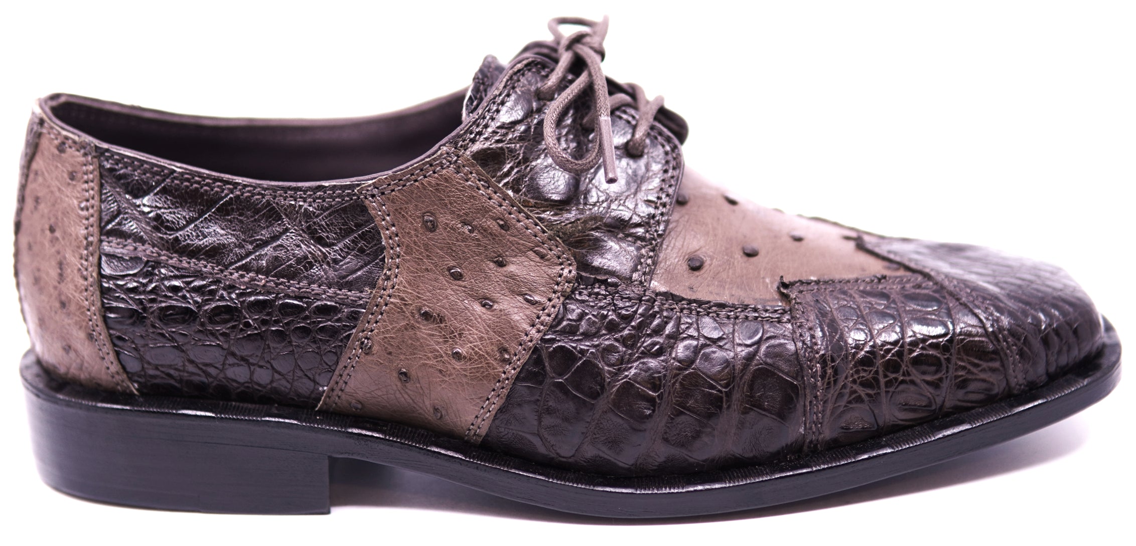 007 Crocodile & Ostrich Dress Shoe
