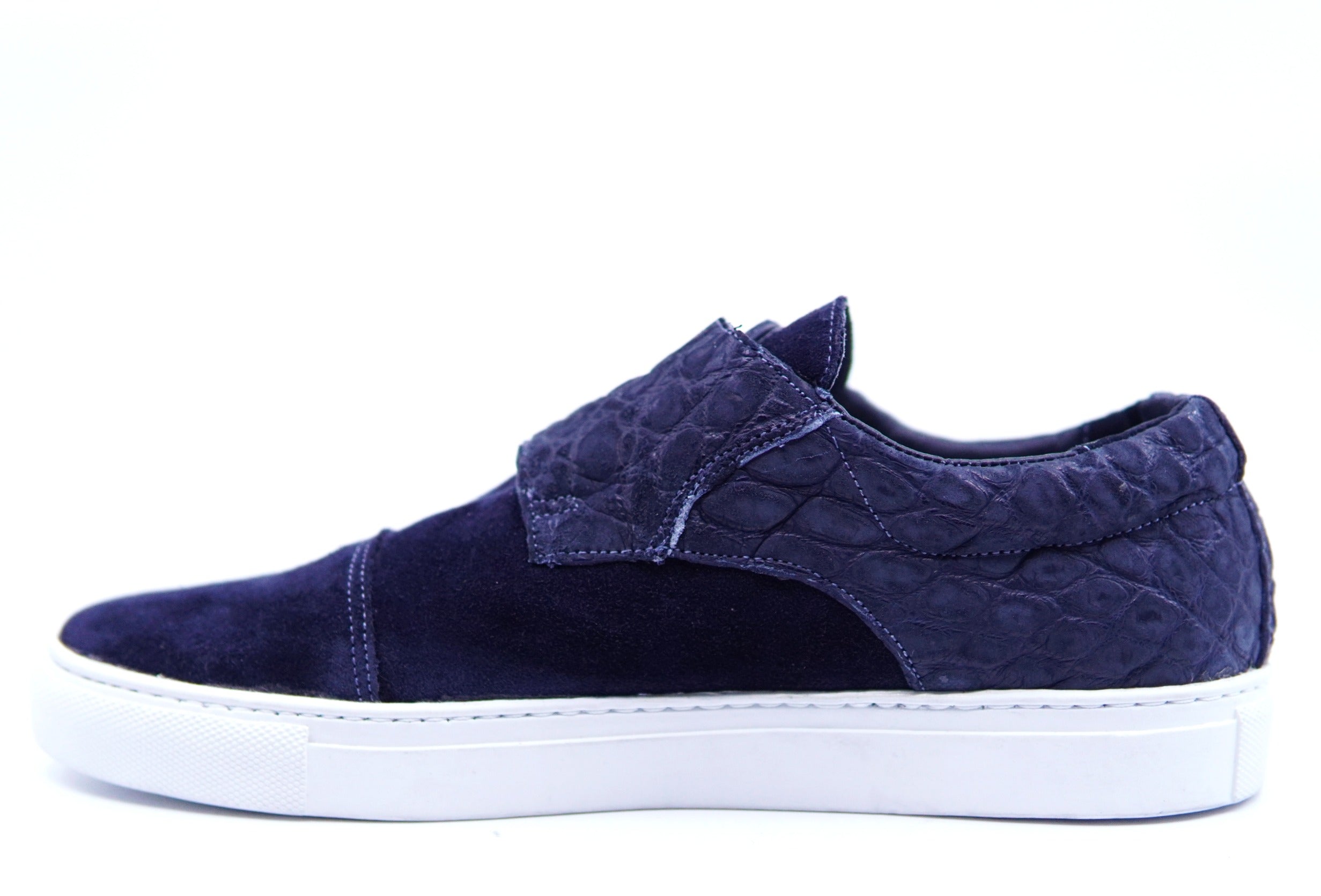 Alligator & Suede Monk Strap Sneaker US 9 image 2