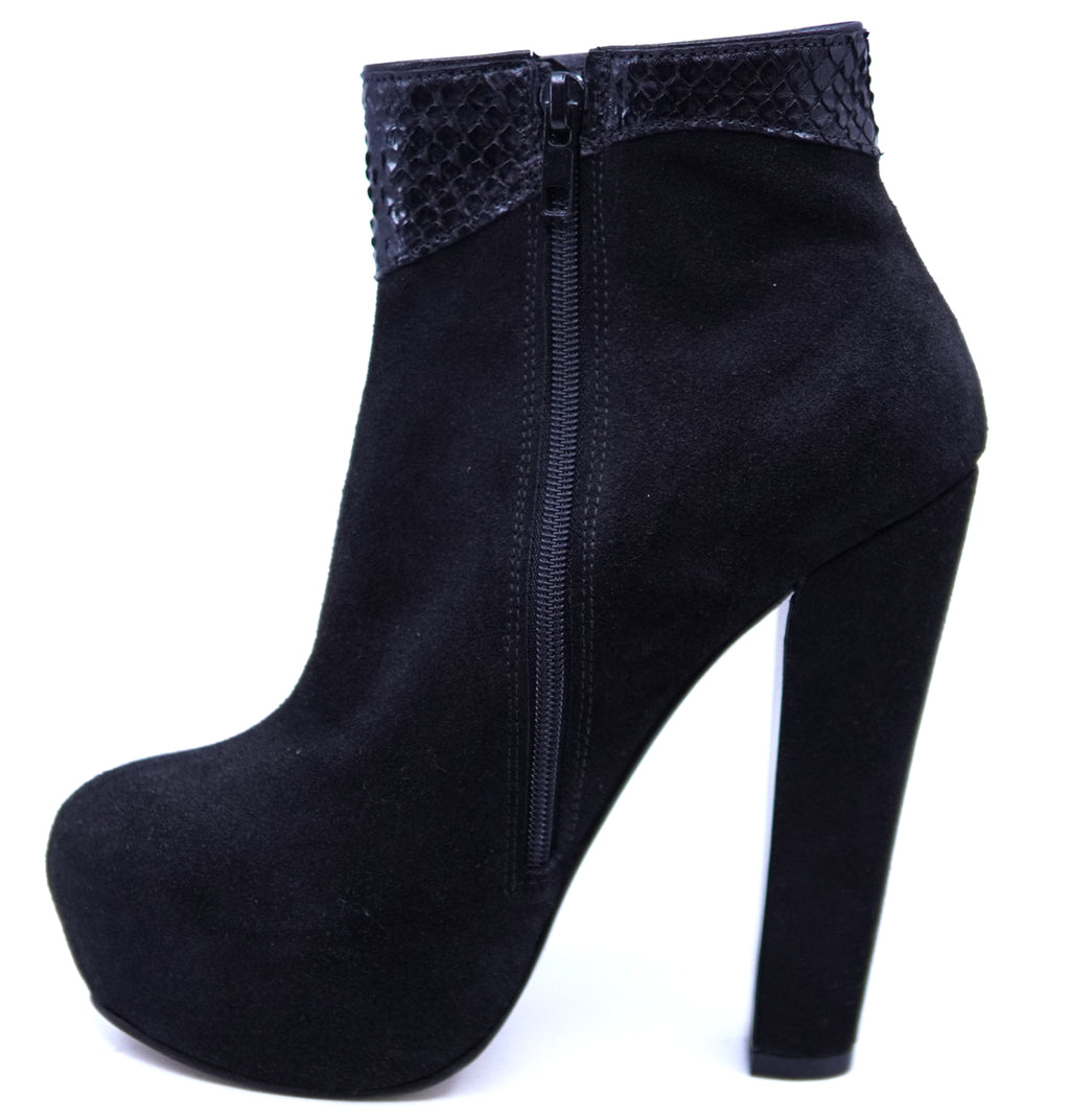 Suede and Snake Heel image 1