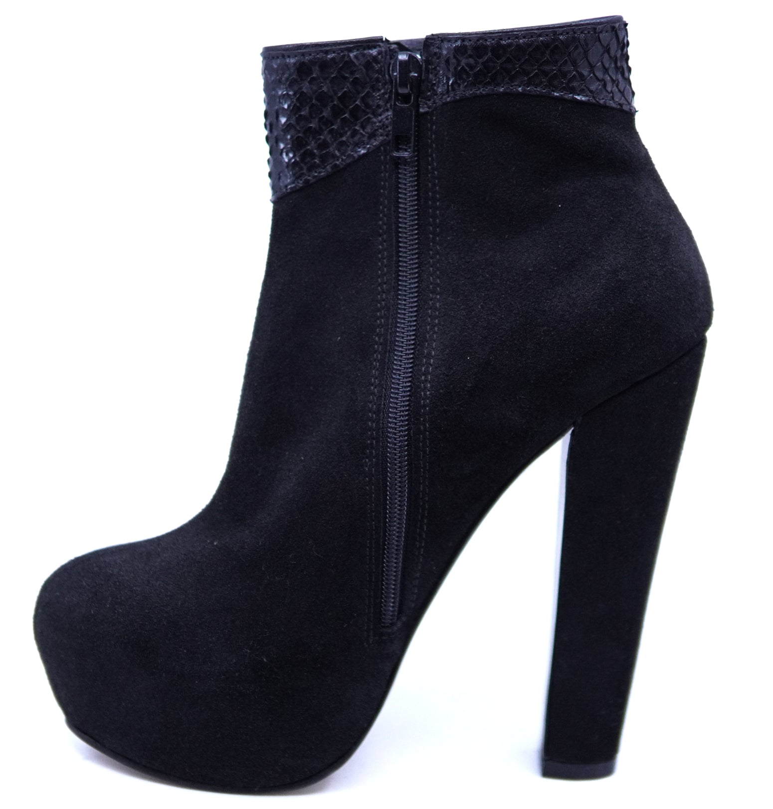 Suede and Snake Heel image 1