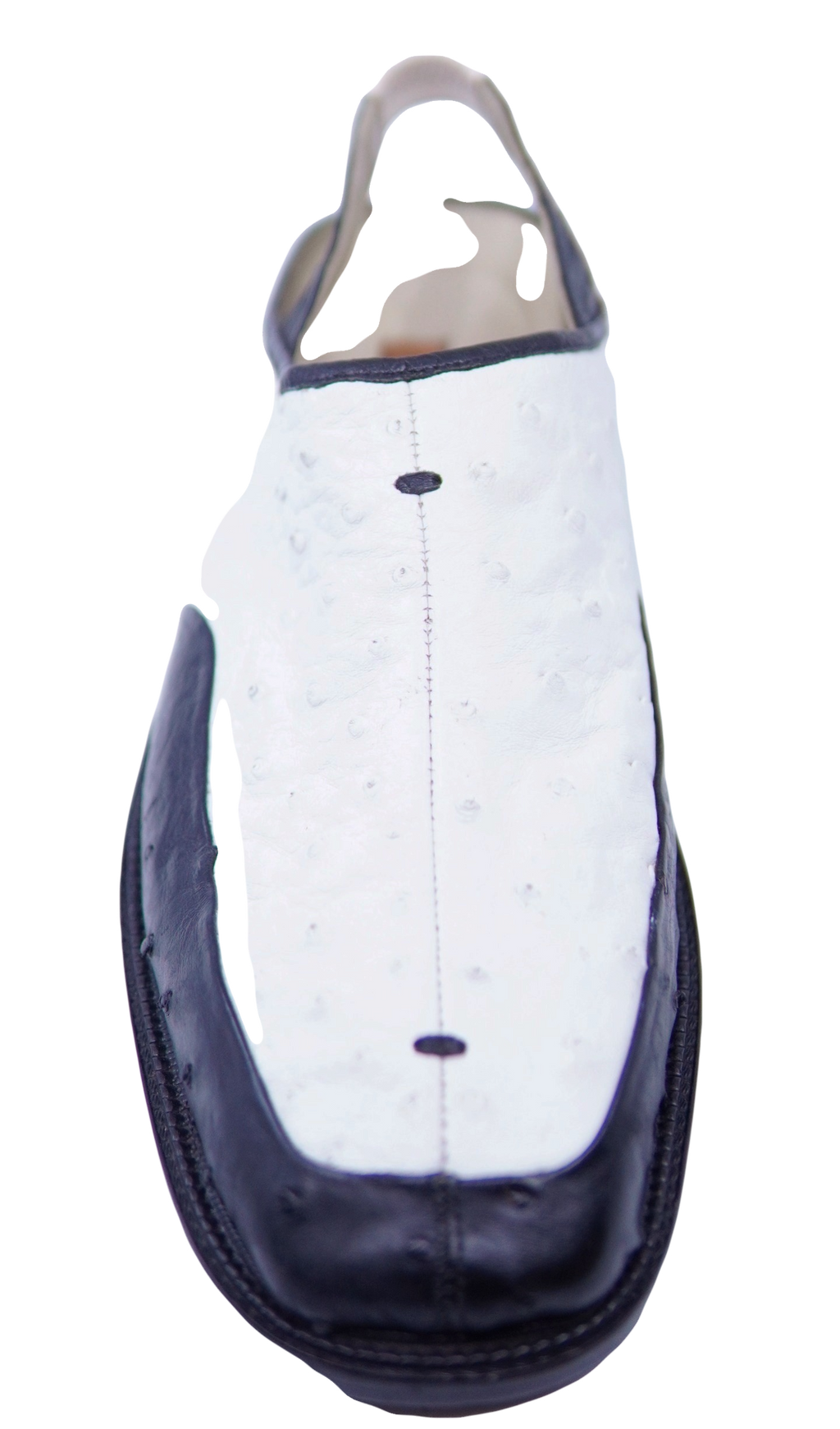 Full Black & White Ostrich Sandals US 11 image 1
