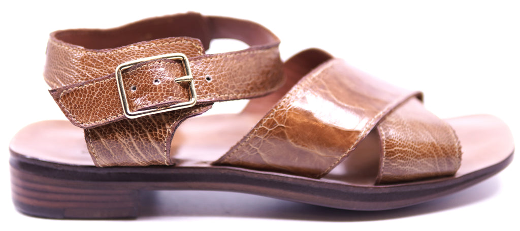 Genuine Unisex Ostrich Leg Strap Sandals image 0