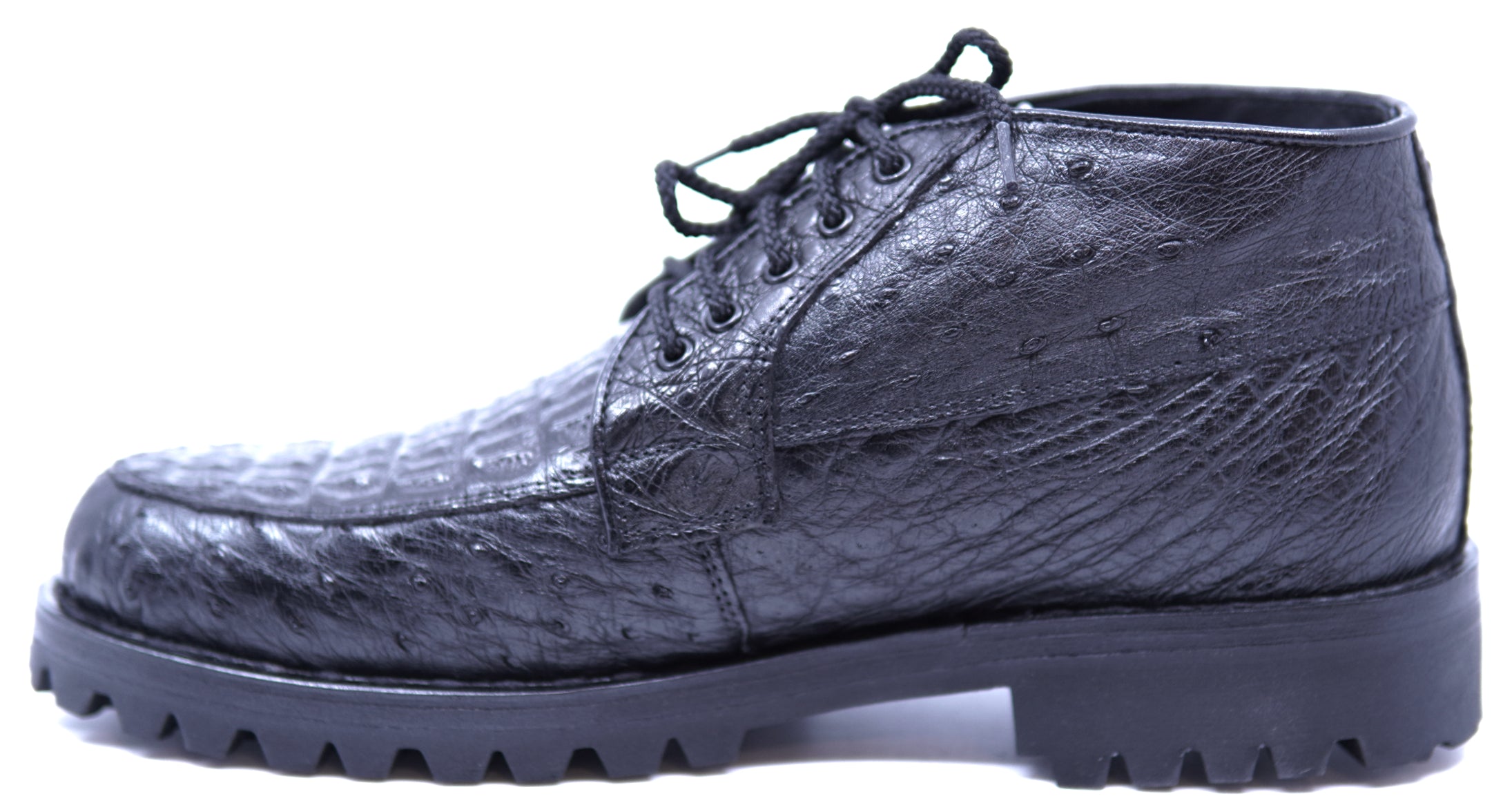 Genuine HB Caiman & Ostrich 8Ds Ankle Boots image 1