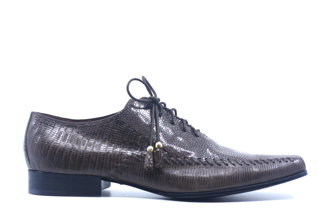 Brown Stingray and Lizard Dress Shoes US 11 image 0