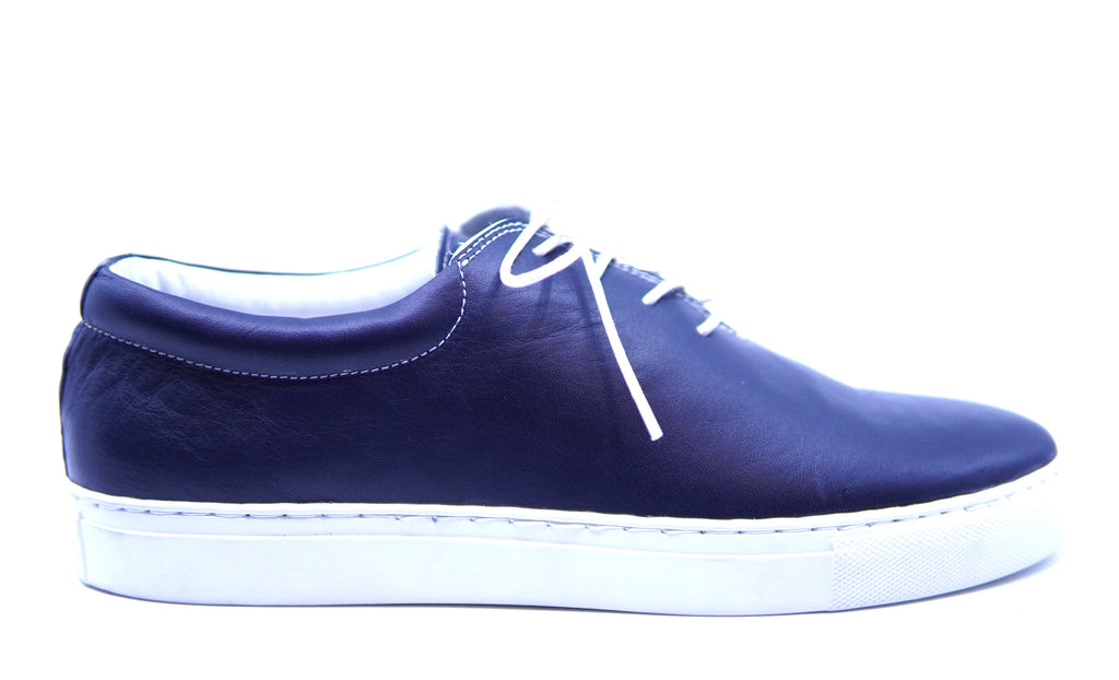 One Piece Navy Leather Sneaker US Men’s 10 image 0