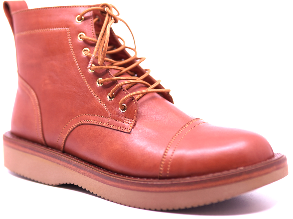 Genuine Leather Cap Toe Boots image 2