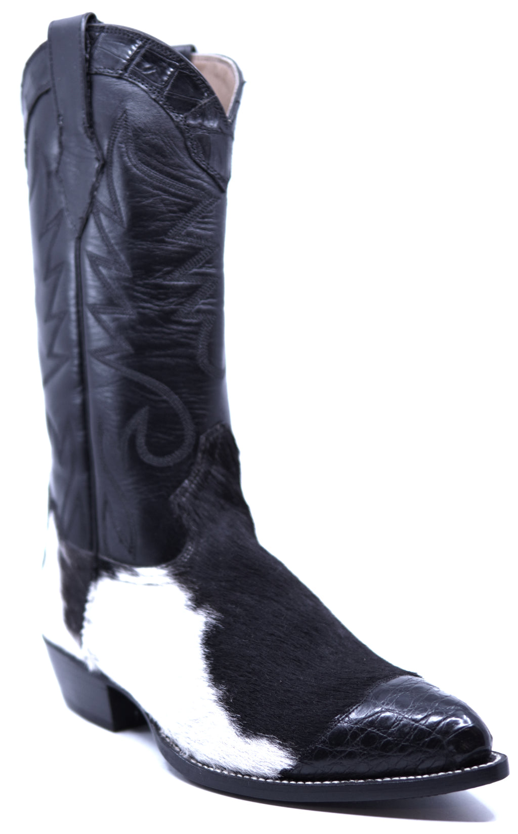 Genuine Cowhide Hair & Alligator Cowboy Boots image 2