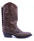 Hornback Caiman Boots with Eyes and Tails Men's 7.5 image 0