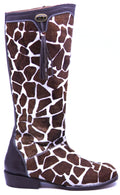 Full Cowhide Printed Giraffe Boots image 0