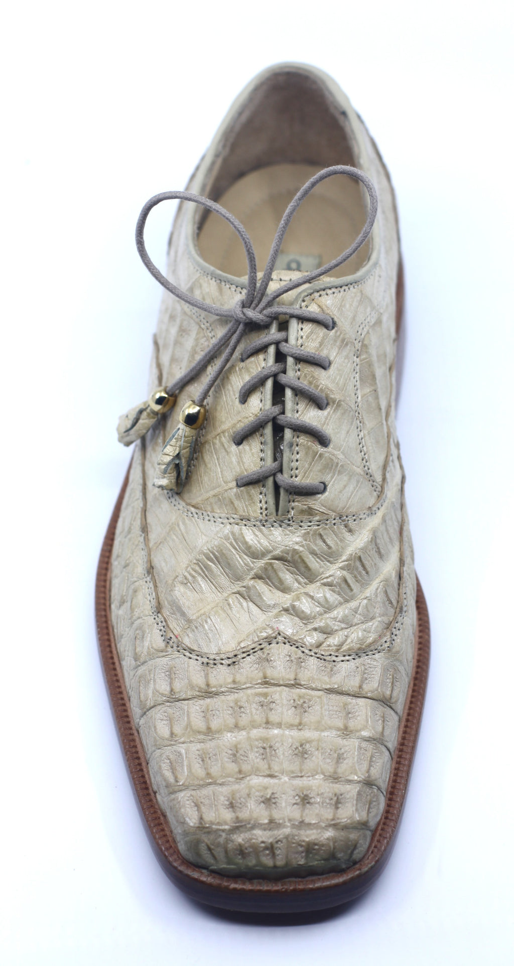 Full Crocodile Beige Dress Shoe US Men 10 image 2