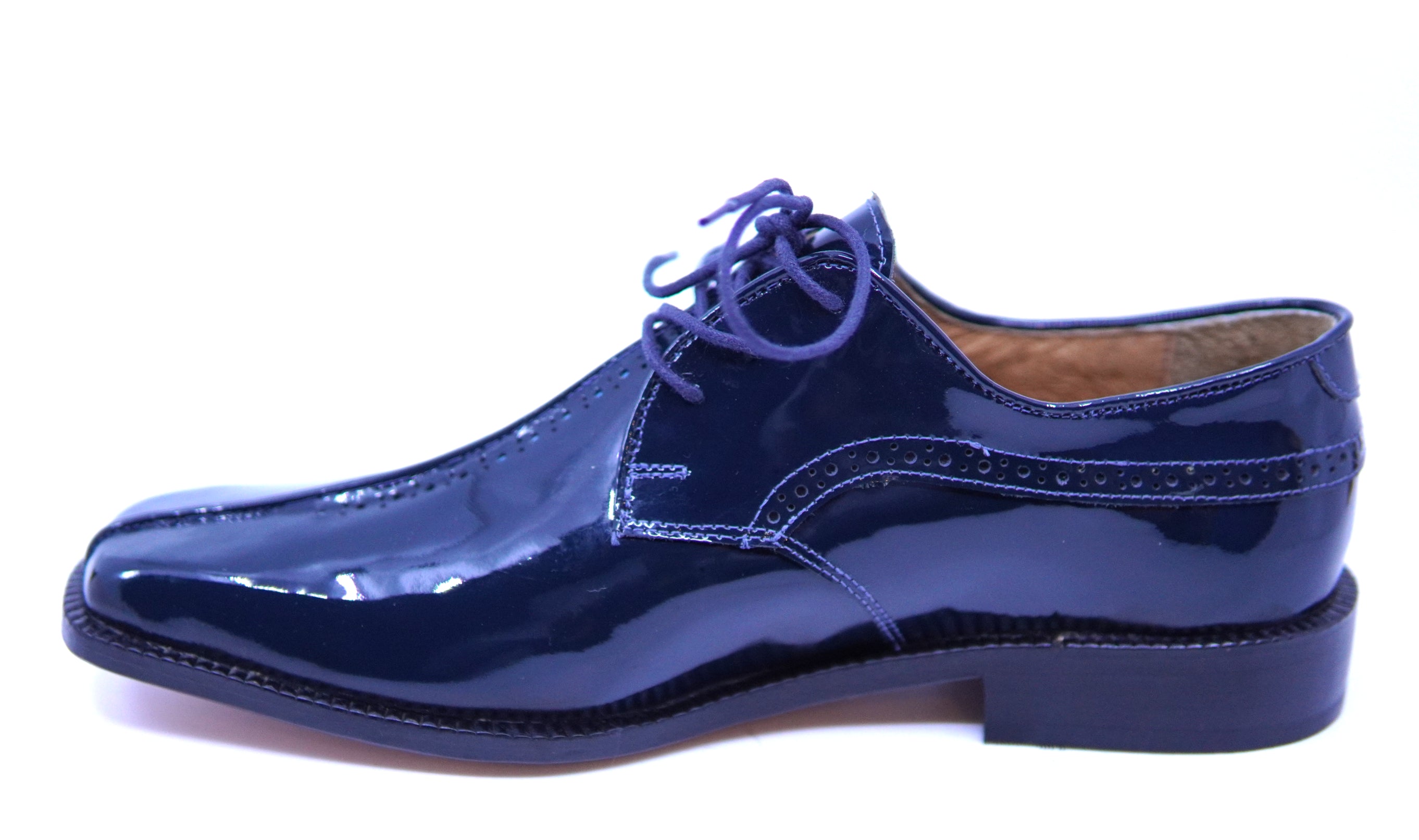 Navy Patent Leather Dress Shoes US 11 image 3