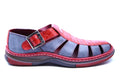 Red & Grey Croc Belly/Leather Sandals US 12 image 0