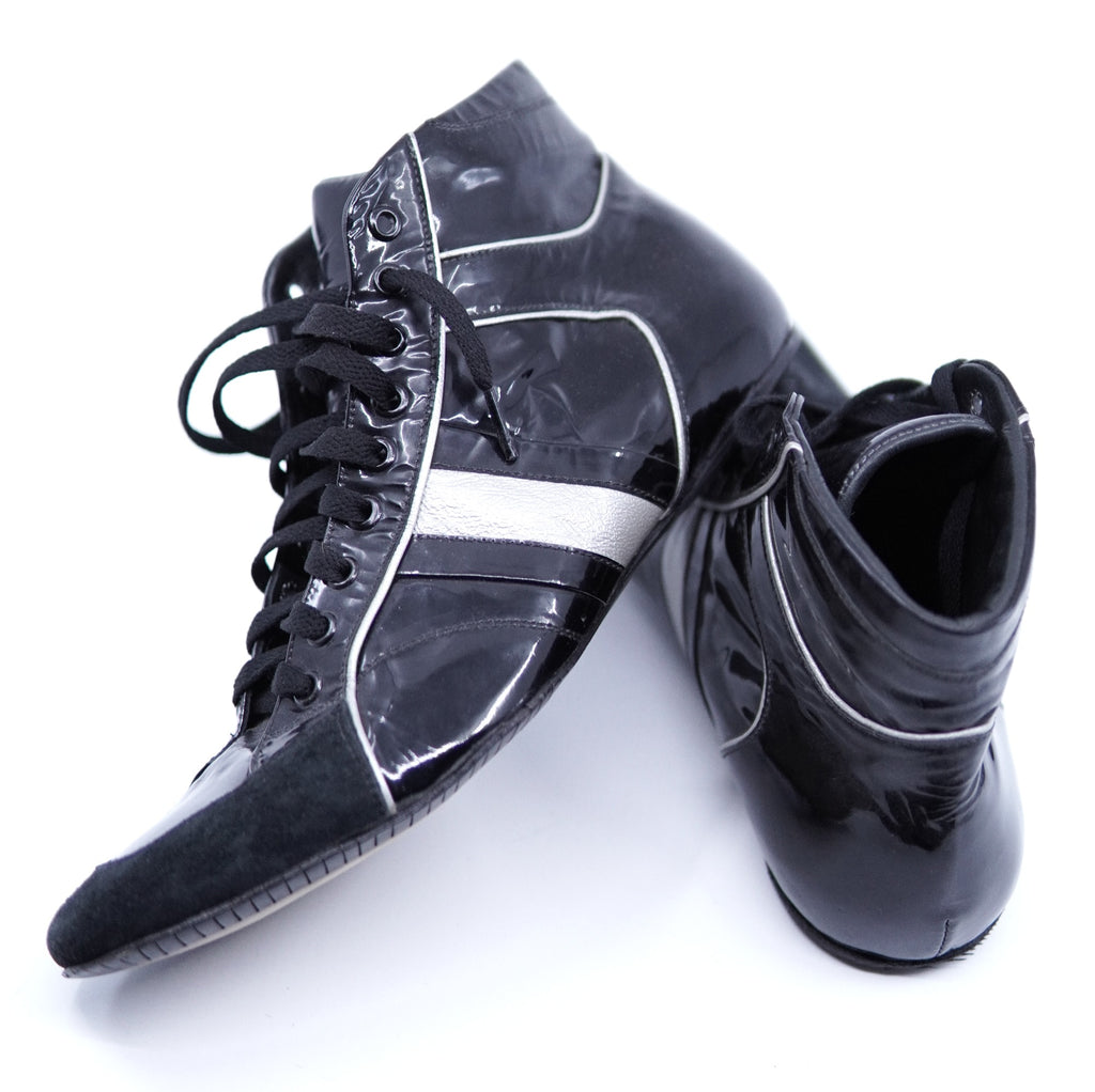 Black Patent Leather Boxing Sneaker image 4