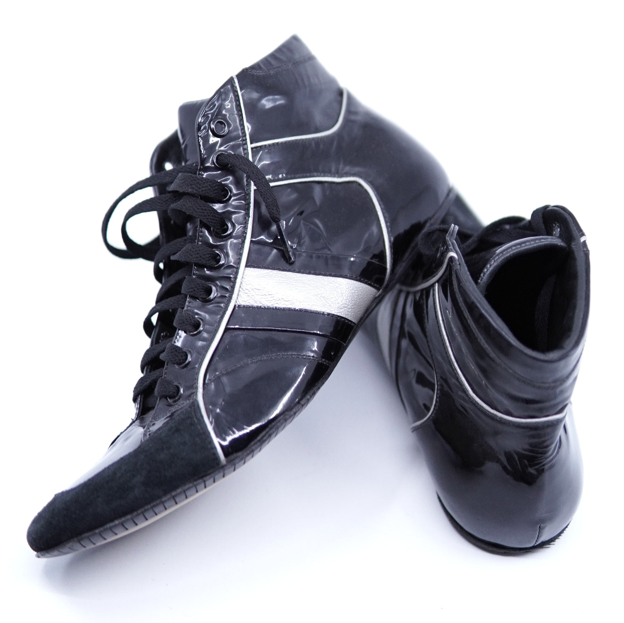 Black Patent Leather Boxing Sneaker image 4