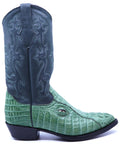 Hornback Caiman with Eyes Cowboy Boots image 0