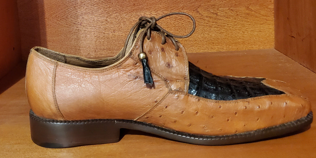Ostrich and Croc Dress Shoes US 11 image 0