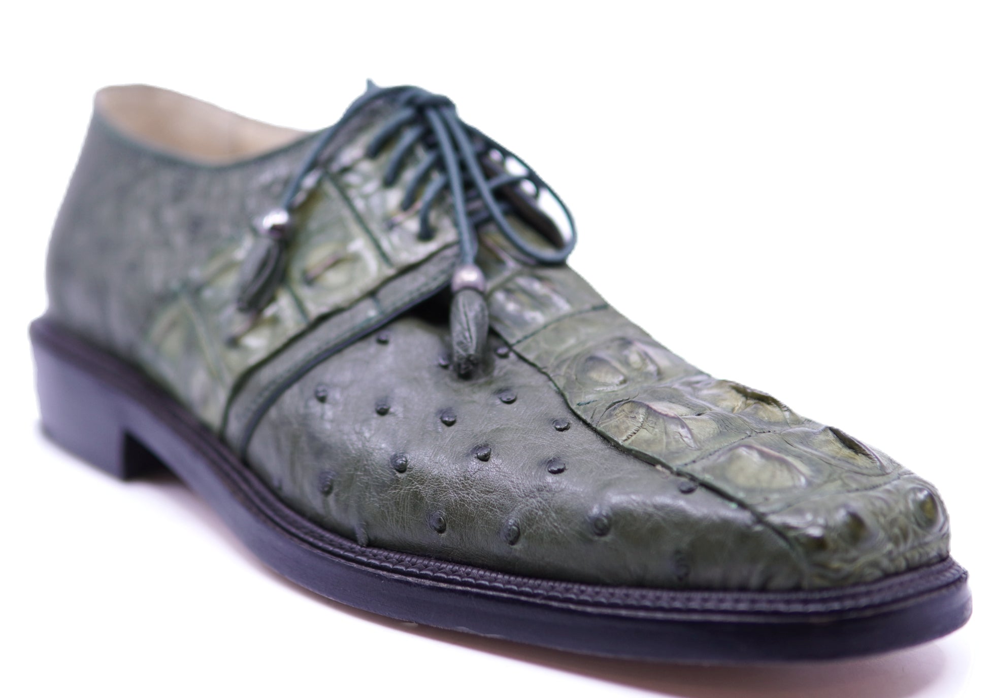 Genuine Alligator HB & Ostrich Dress Shoe image 2