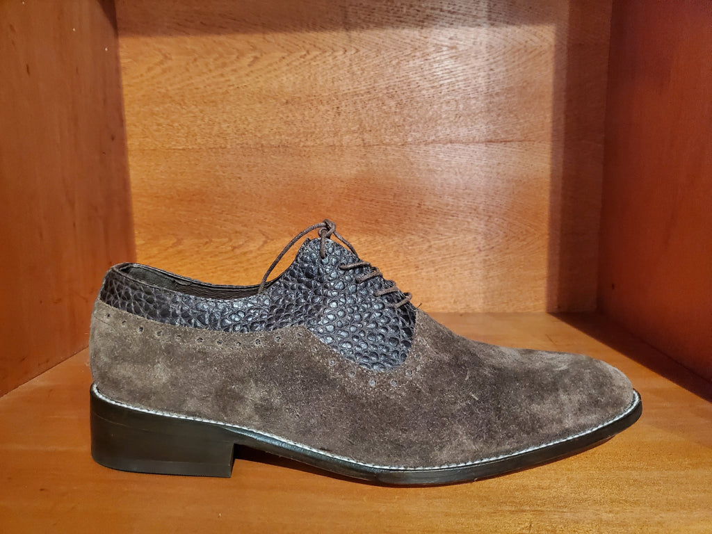 Brown Suede & Leather Dress Shoes US 11 image 0