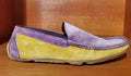 Purple and Yellow Suede Driving Shoes US Men's 11 image 0