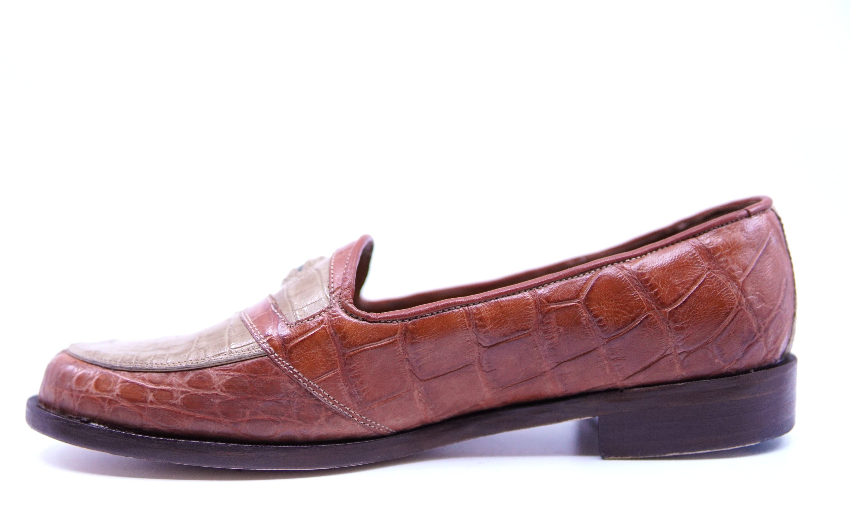 Full Alligator Loafer with Eyes US 12 image 2