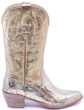 Genuine Gold Snake Cowboy Boots US Women's 9 image 0