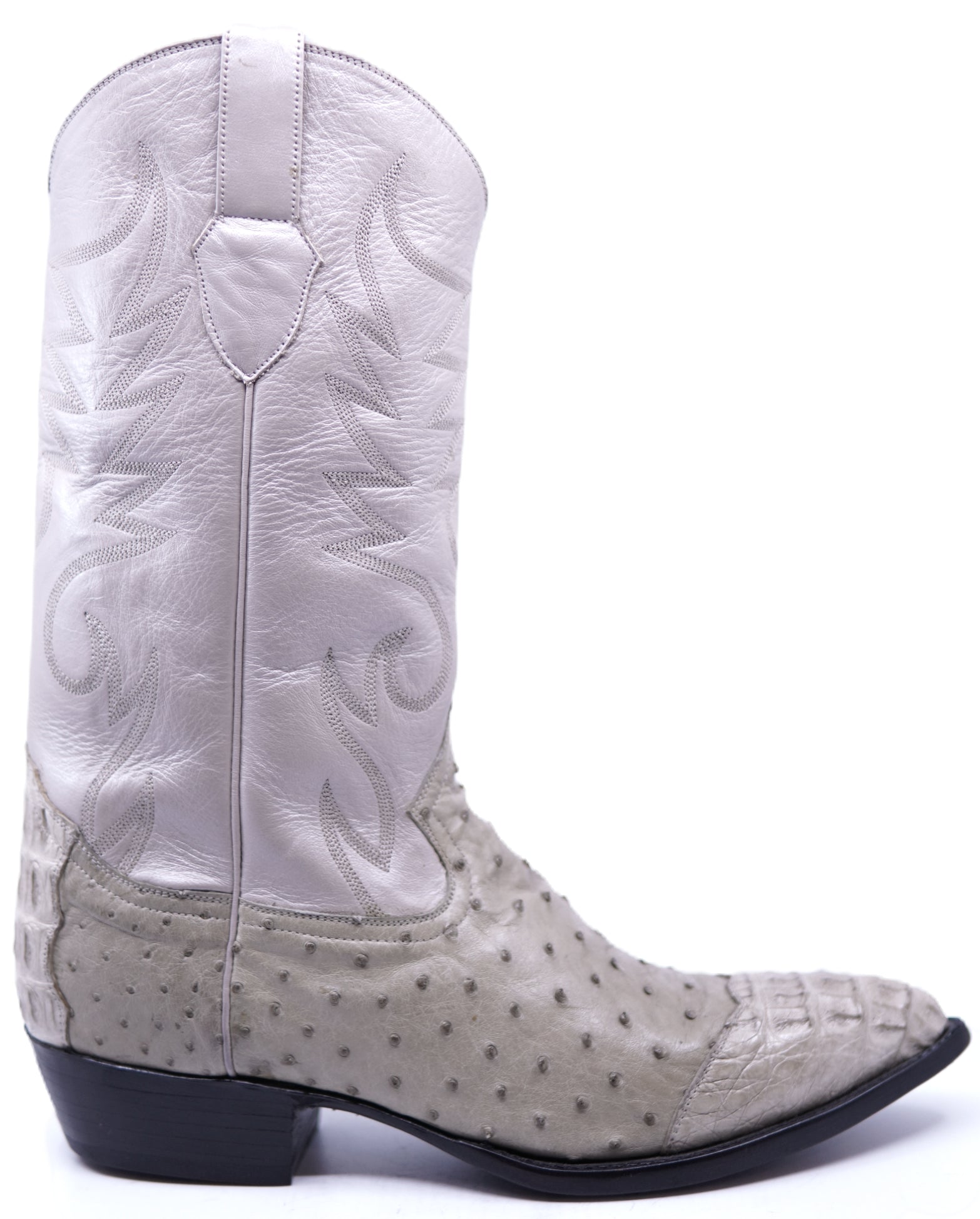Genuine Ostrich & HB Caiman Cowboy Boots image 0