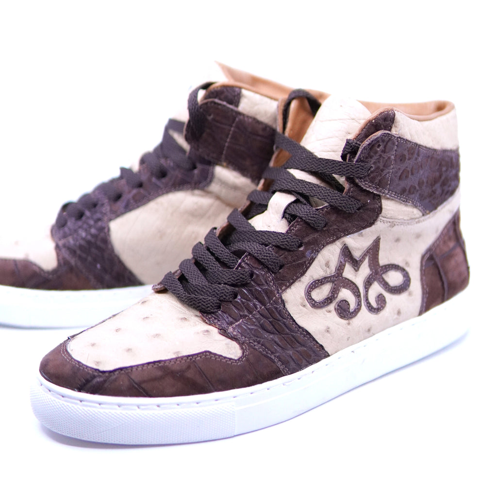 Suede Alligator & Ostrich Hi Top US 11 image 2