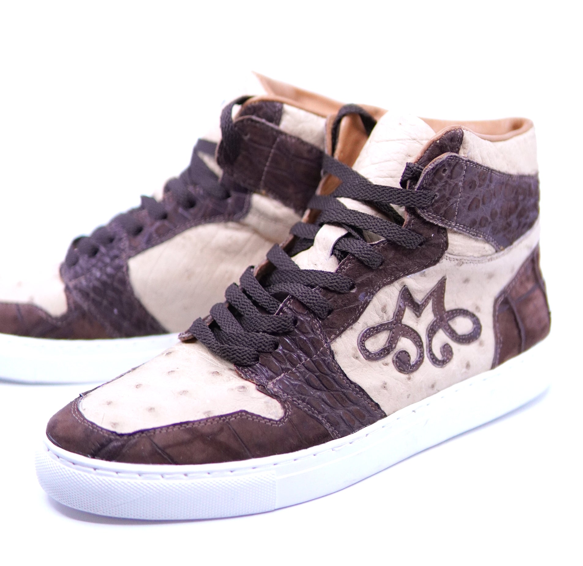Suede Alligator & Ostrich Hi Top US 11 image 2
