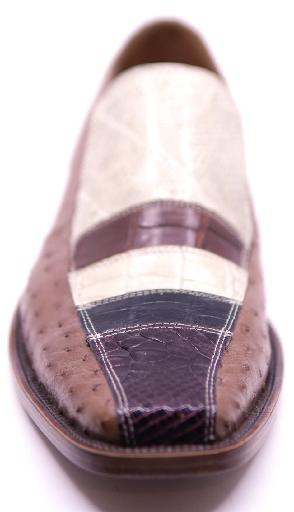 Genuine Ostrich & Alligator Loafer Dress Shoe 12.5-US Men's image 3