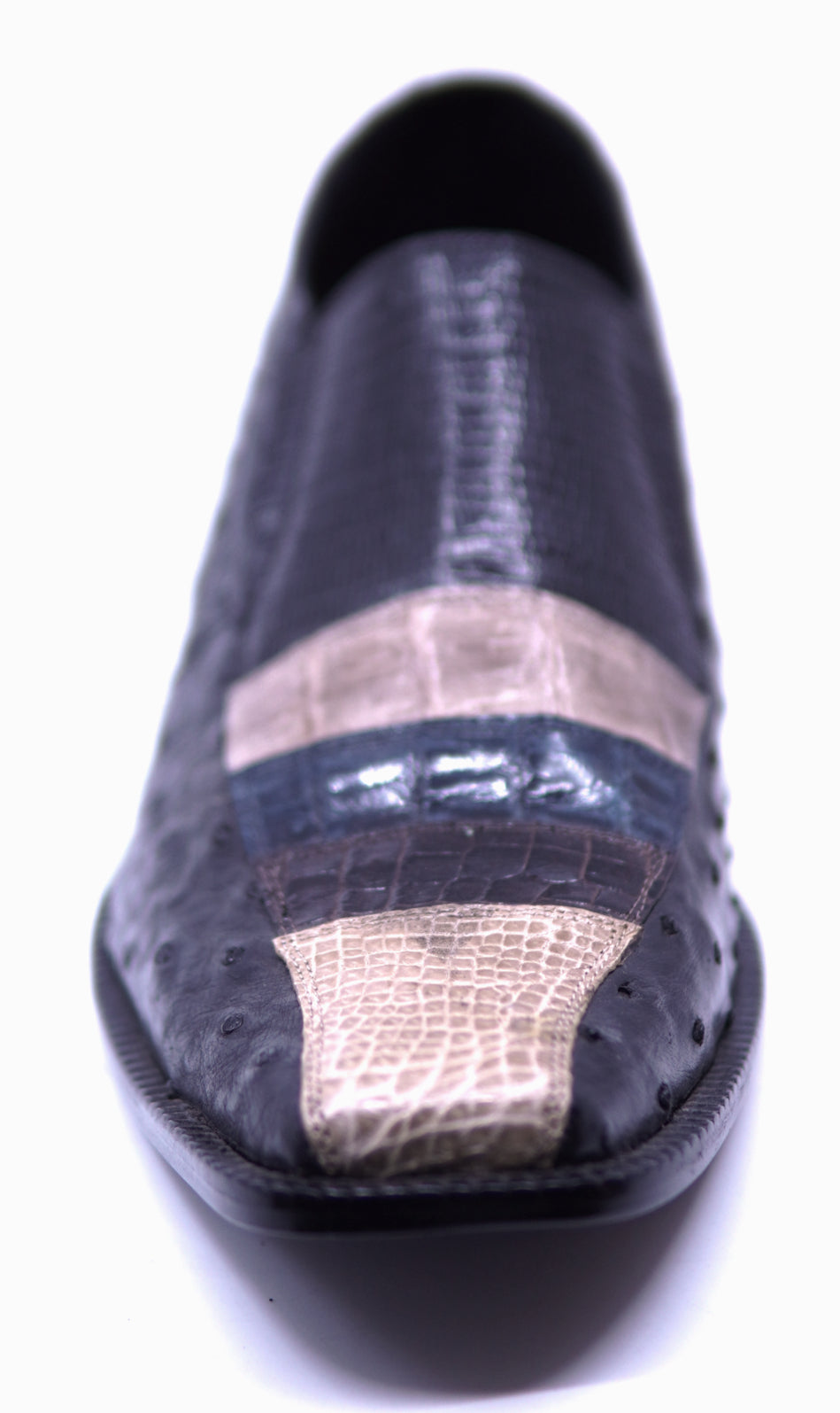 Genuine Ostrich, Lizard & Alligator Loafer Dress Shoe image 3