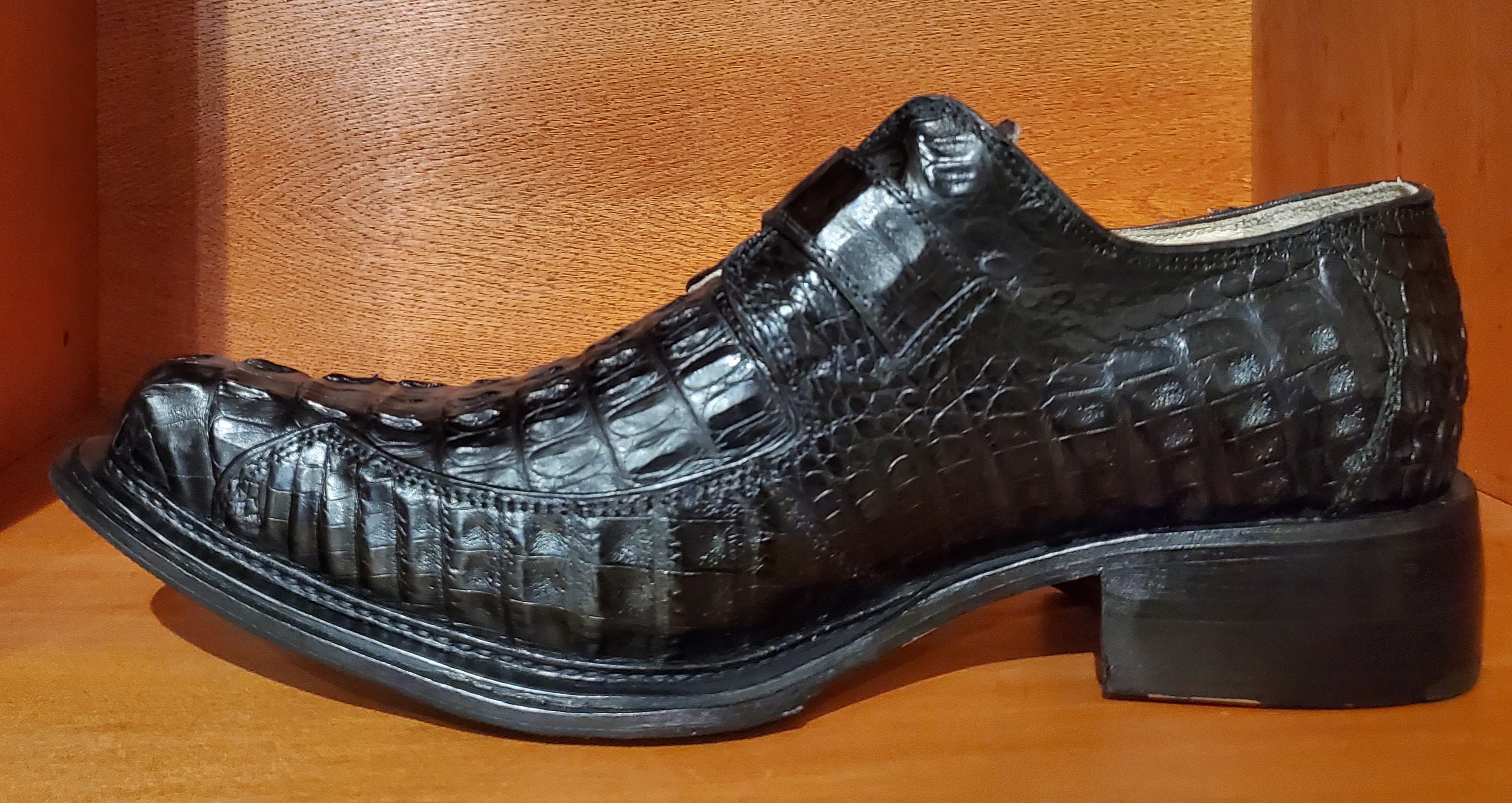 Full Black Crocodile Loafer US Men's 11.5 image 1