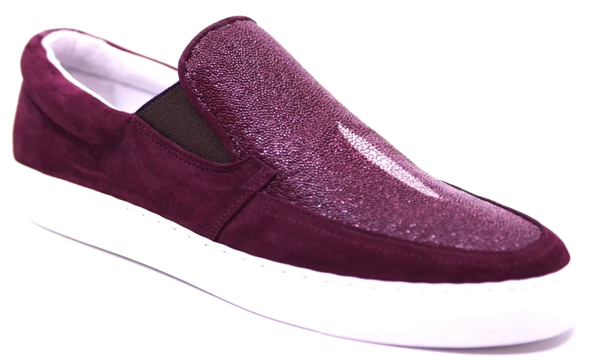 Stingray & Suede Slip-On Sneakers image 2
