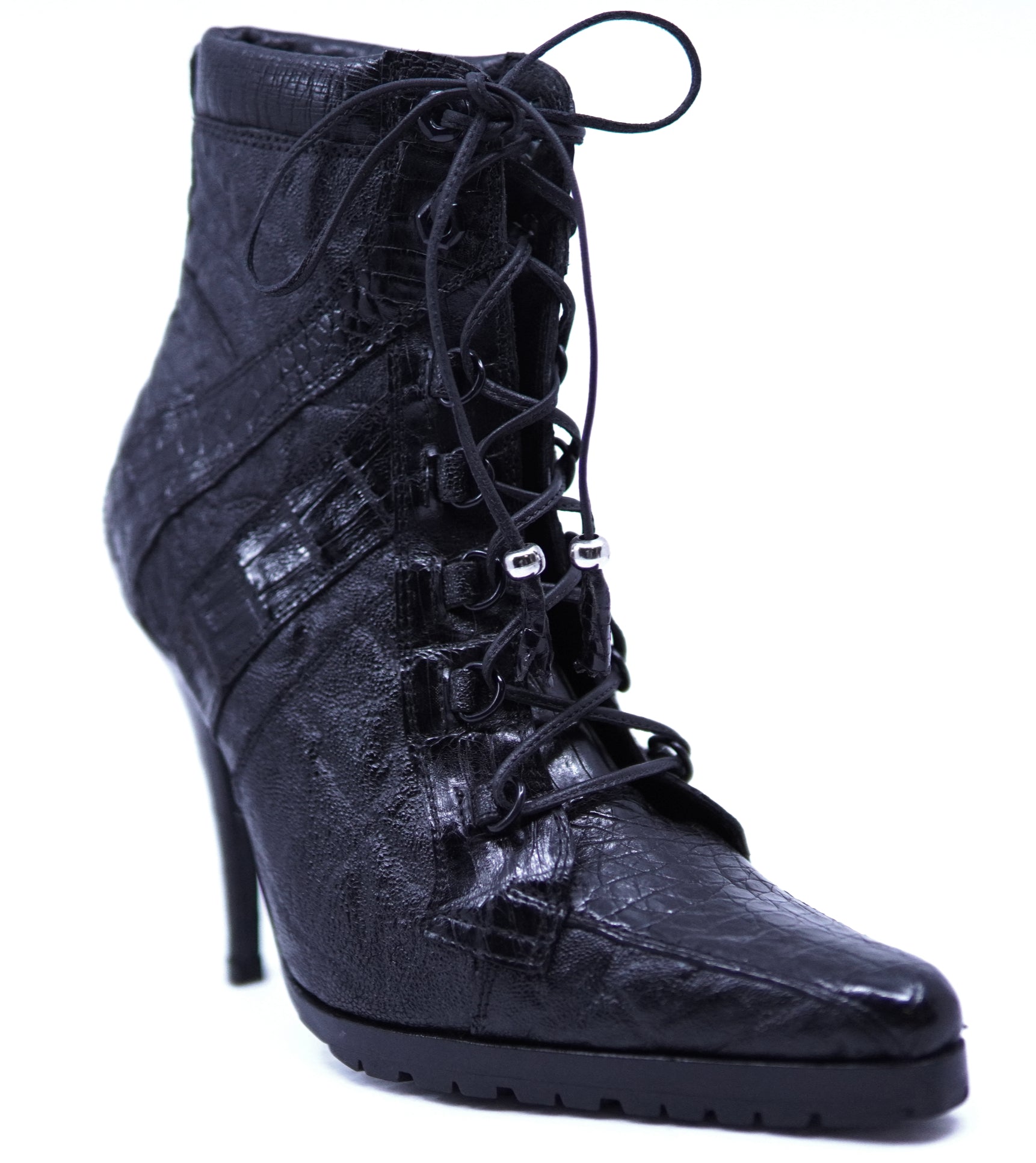 Crocodile and Elephant Textured Heel image 2