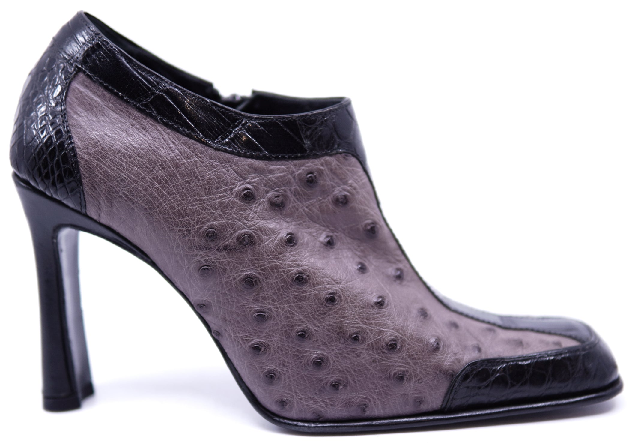 Ostrich and Alligator Ankle Heel image 0