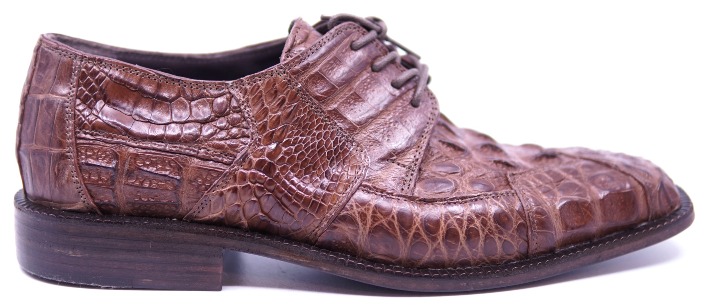 007 FUll Crocodile Hornback Dress Shoe image 0