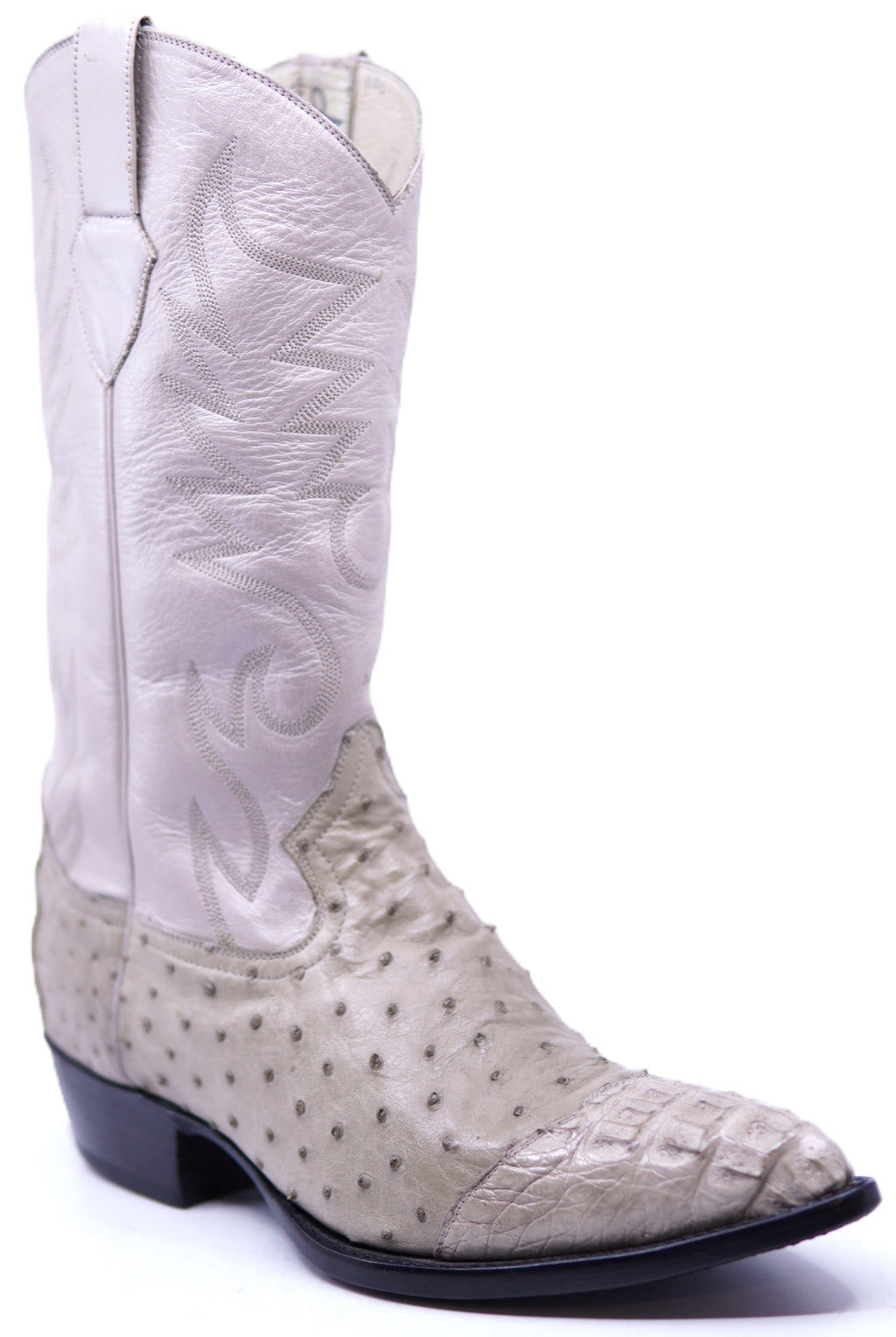 Genuine Ostrich & HB Caiman Cowboy Boots image 2