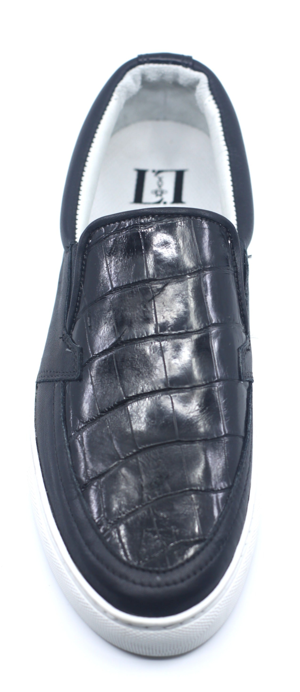Alligator Belly and Leather Slip-On image 1