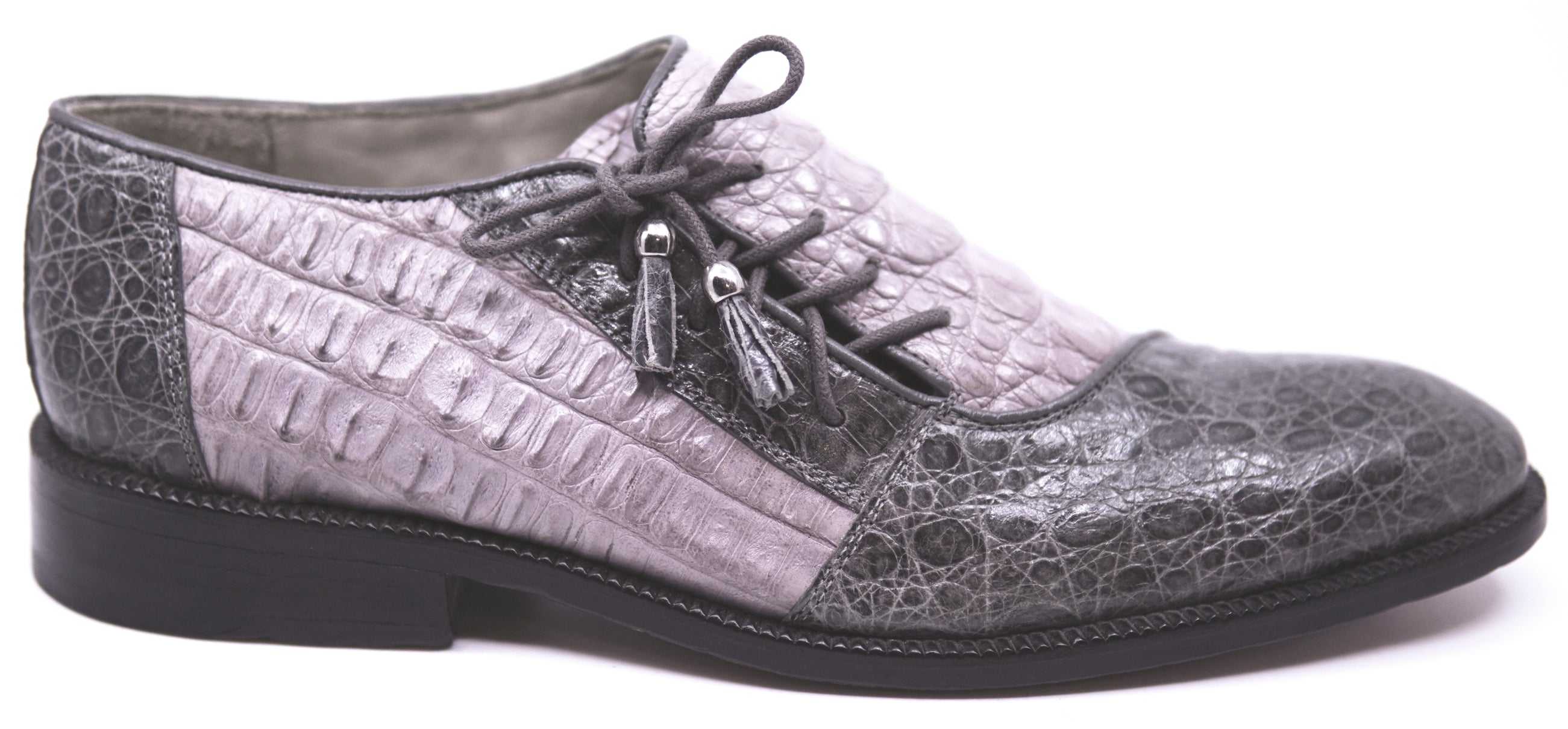 Lavender & Gray Crocodile Dress Shoe image 0