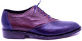 Burgundy Leather & Navy Blue Ostrich Dress Shoe image 0