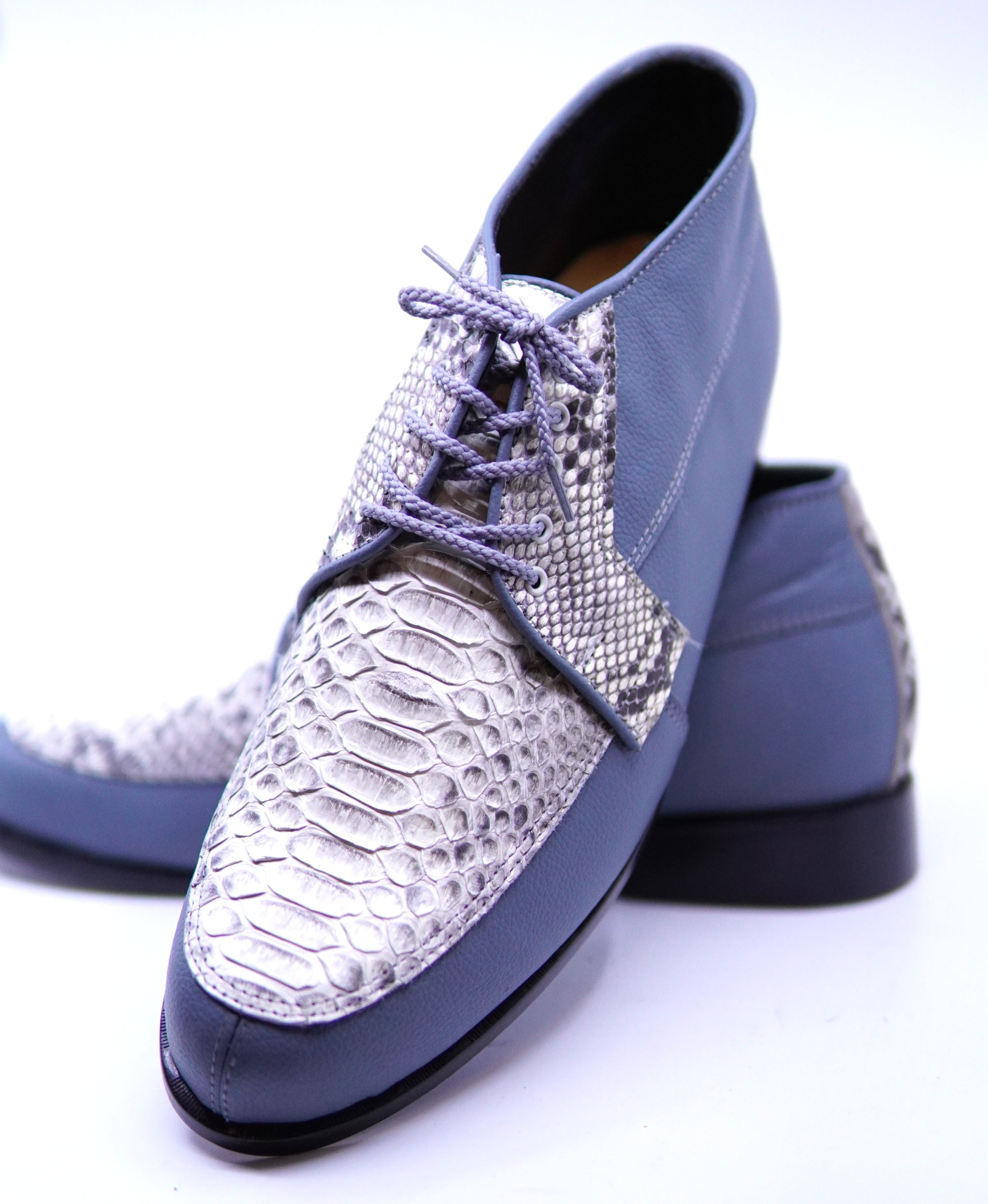 Leather and Snake Ankle Boot image 4