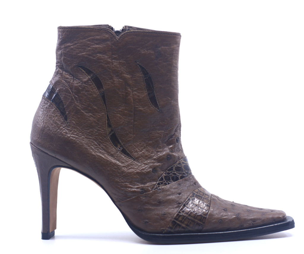 Ostrich and Croc Heels US Women's 6.5 image 0