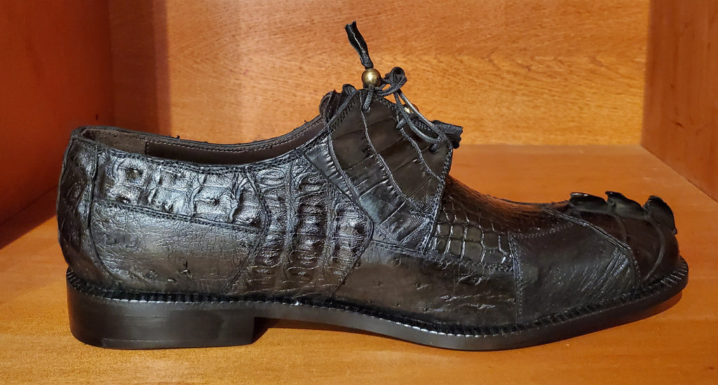 Crocodile Tail and Ostrich Dress Shoe US Men's 11.5 image 0
