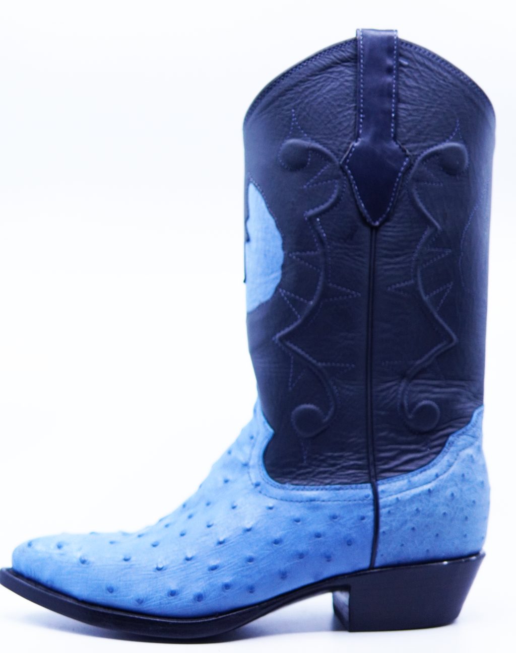 Powder Blue Ostrich Boots US Men's 9EE image 1