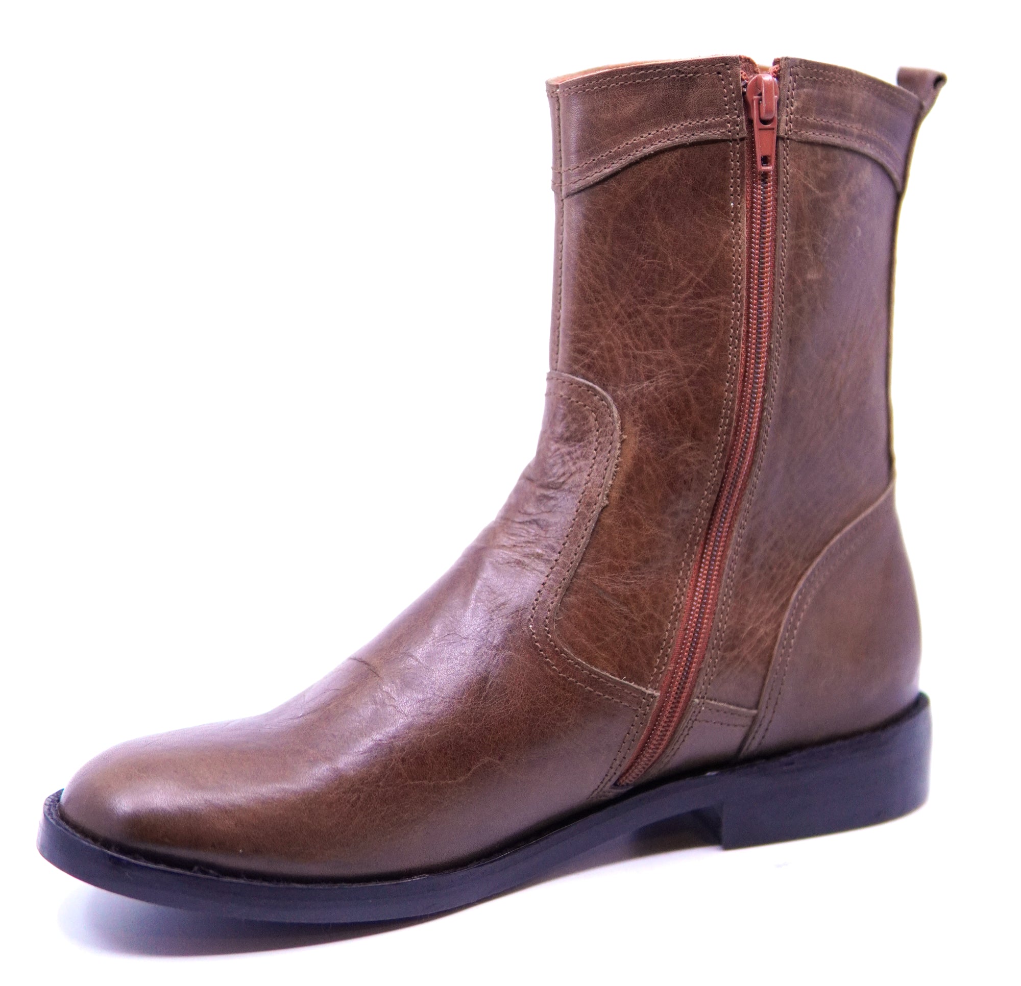 Leather Zipper Boot image 2