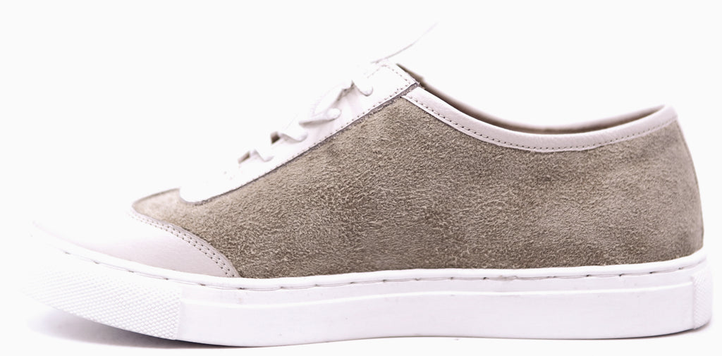 Genuine Tan Brown Suede & Beige Leather 6.5- US Women's image 1