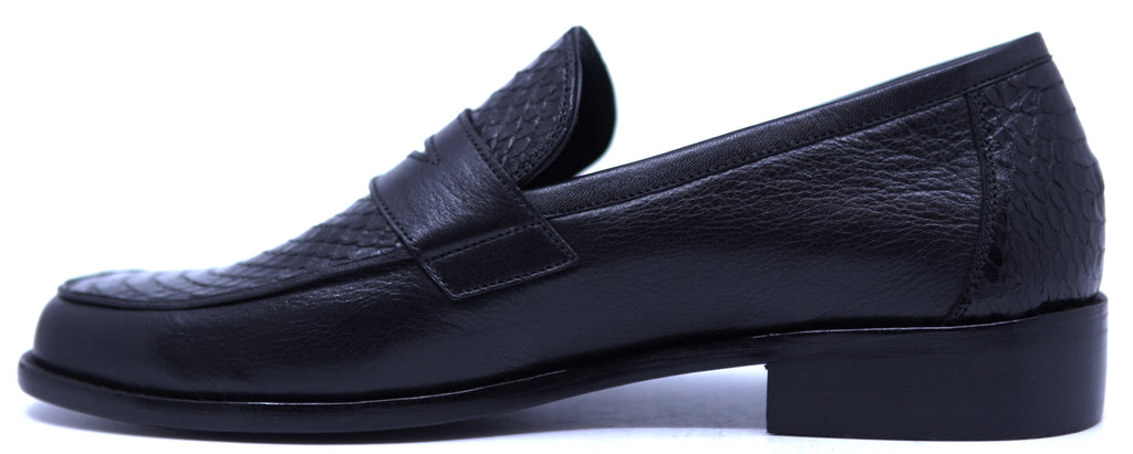 Genuine Python & Leather Loafer 10-US Men's image 1