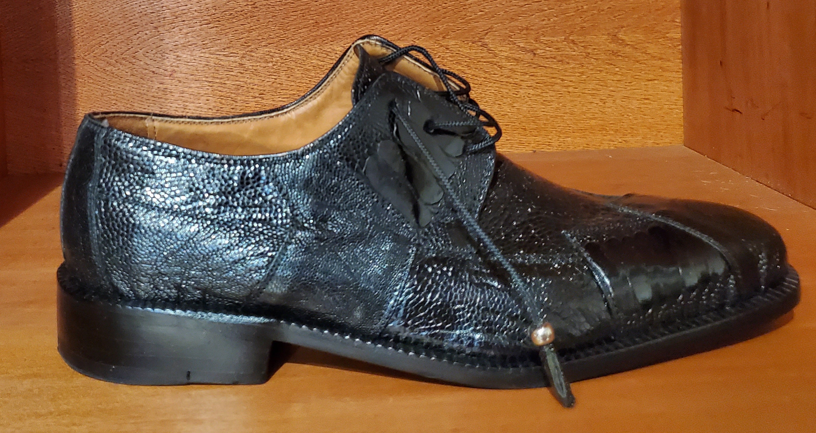 Ostrich Leg Dress Shoe US Men's 10.5 image 0