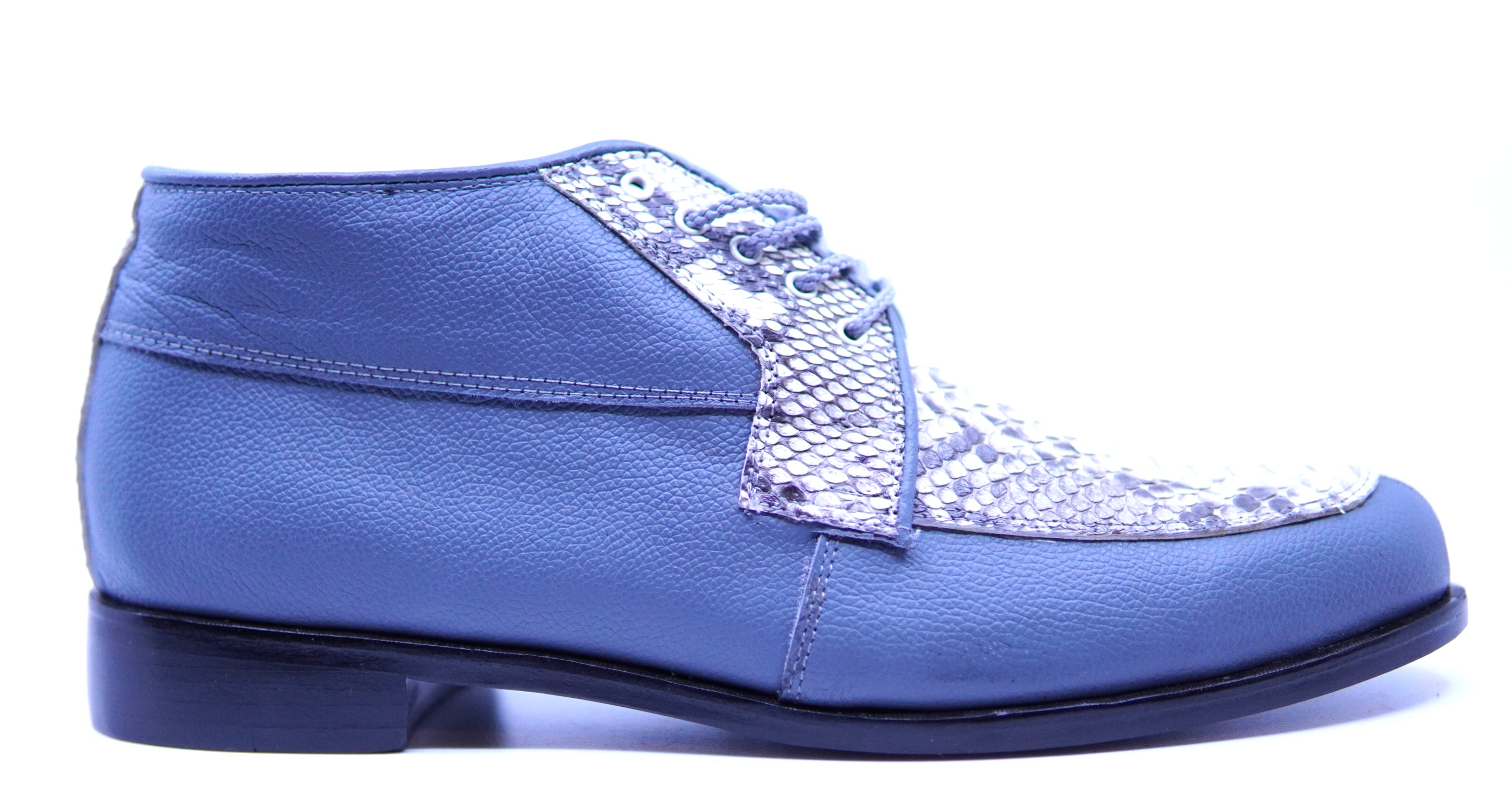 Leather and Snake Ankle Boot image 0