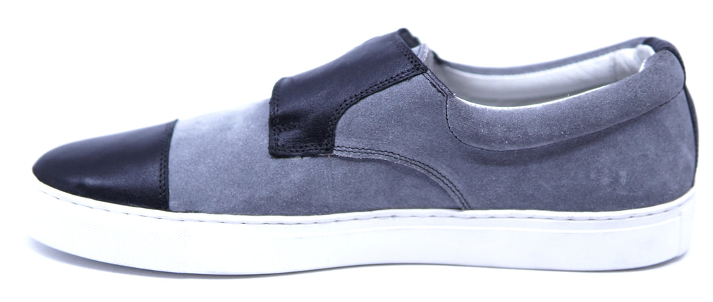 Suede & Leather Monk Strap Sneakers  image 1