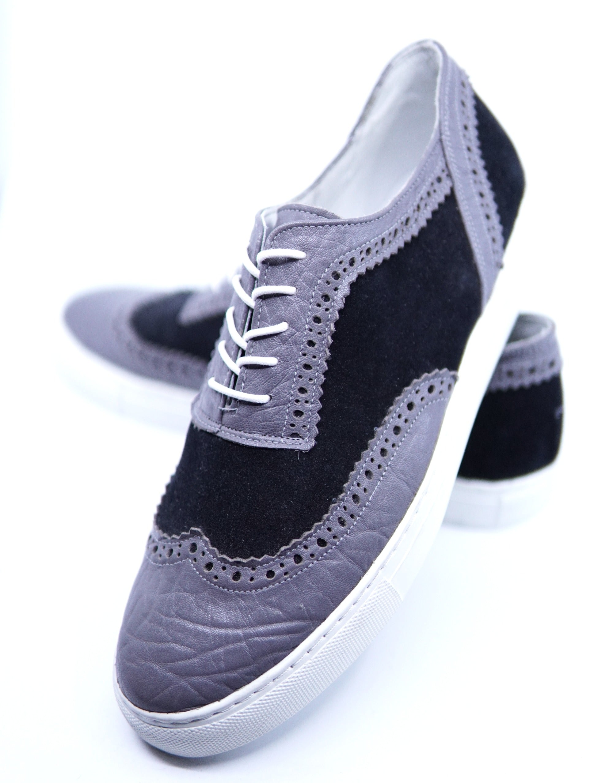Genuine Leather and Suede Sneakers US 9.5 image 3